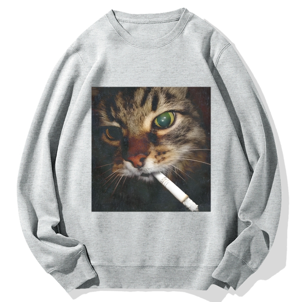 Cat Cotton Sweatshirt