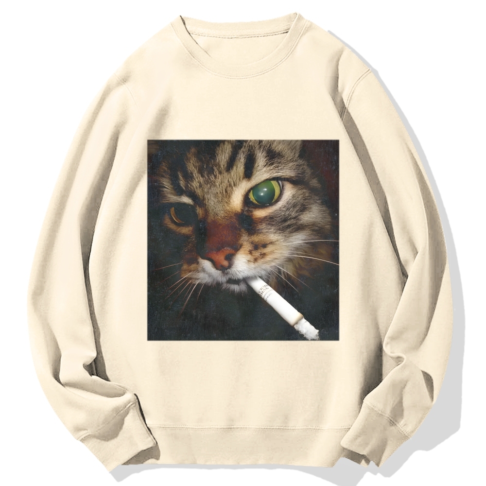 Cat Cotton Sweatshirt