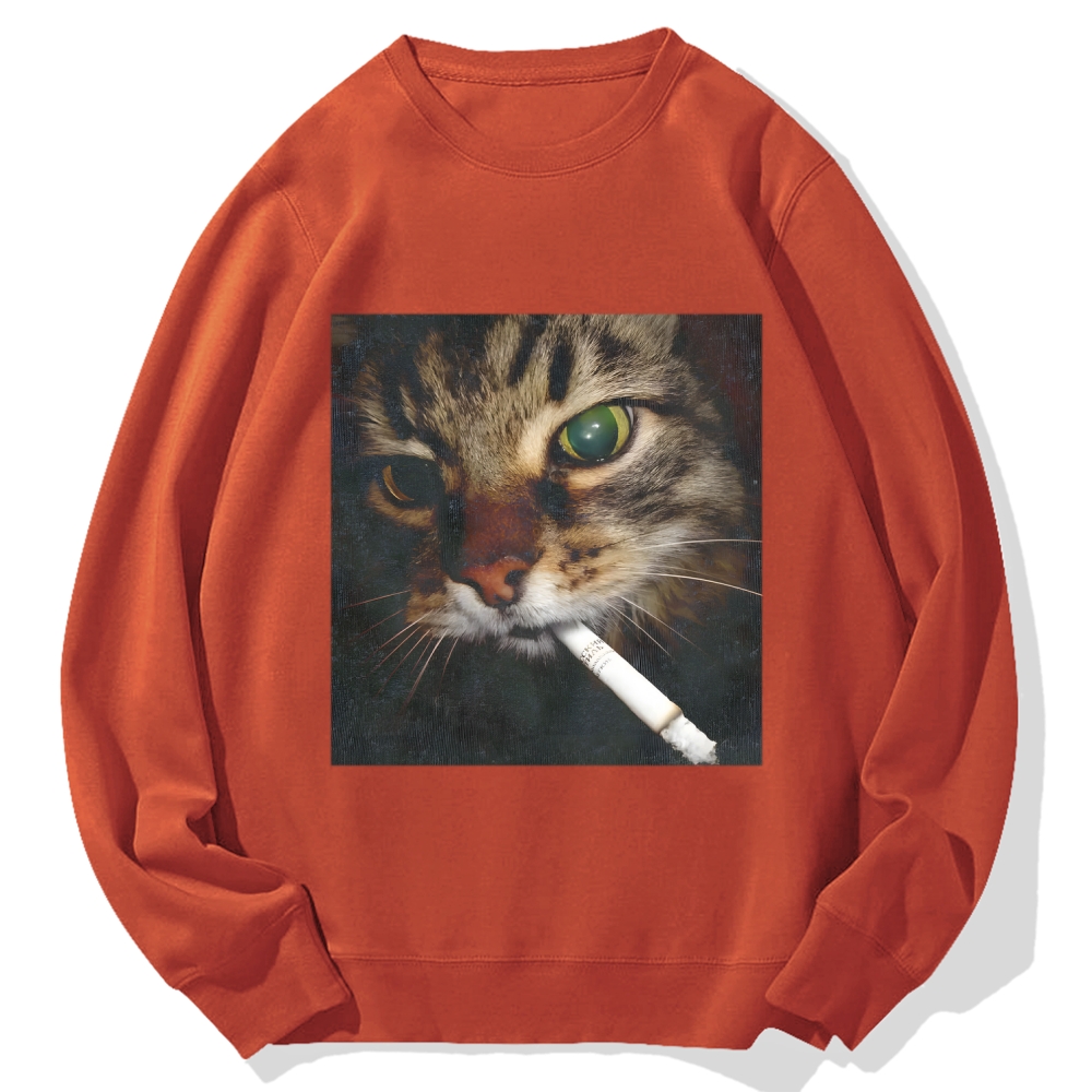 Cat Cotton Sweatshirt