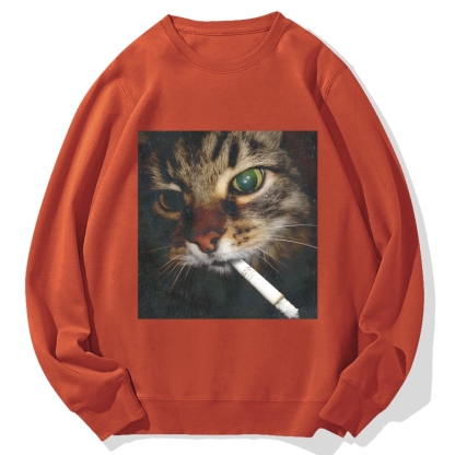 Cat Cotton Sweatshirt