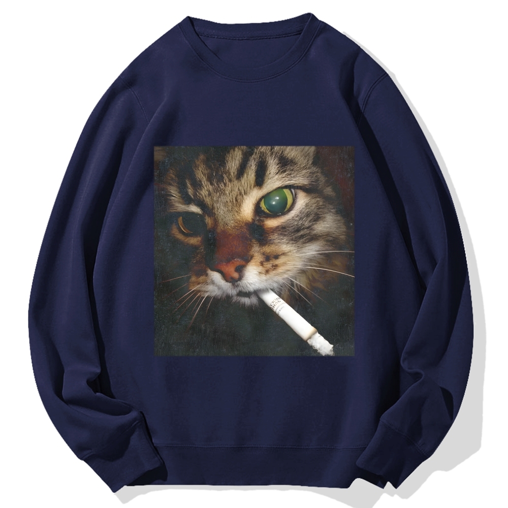 Cat Cotton Sweatshirt