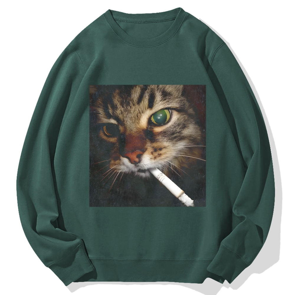 Cat Cotton Sweatshirt
