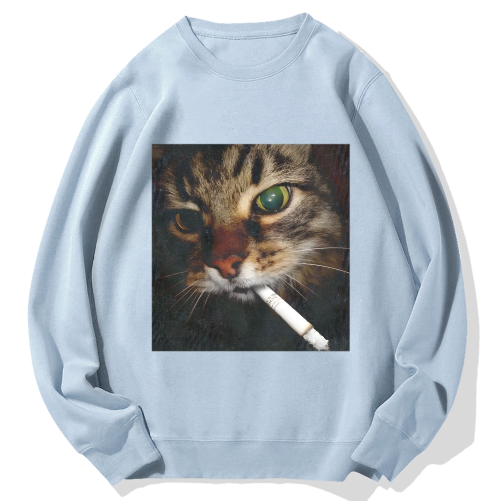 Cat Cotton Sweatshirt
