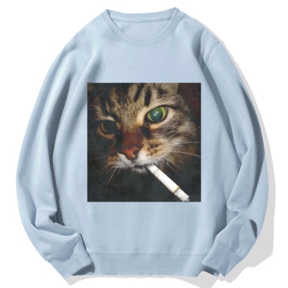 Cat Cotton Sweatshirt