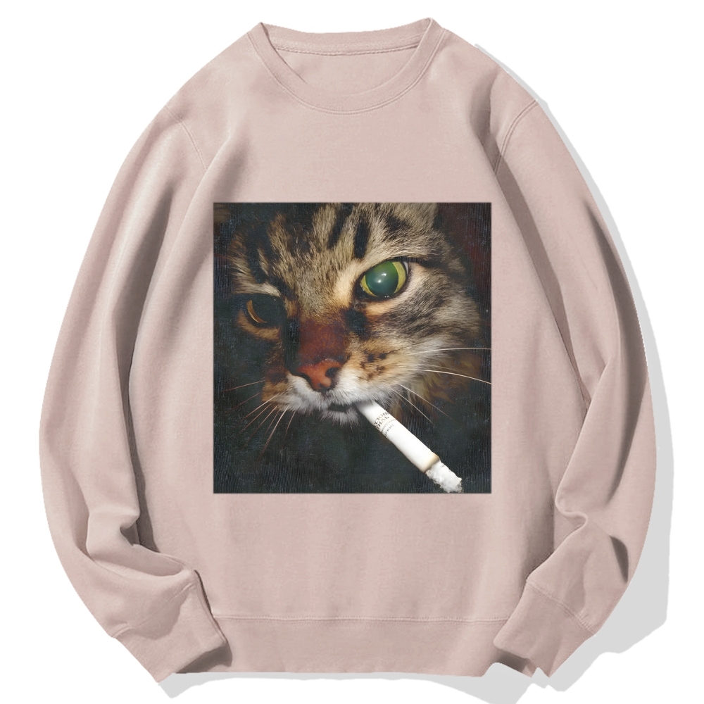 Cat Cotton Sweatshirt