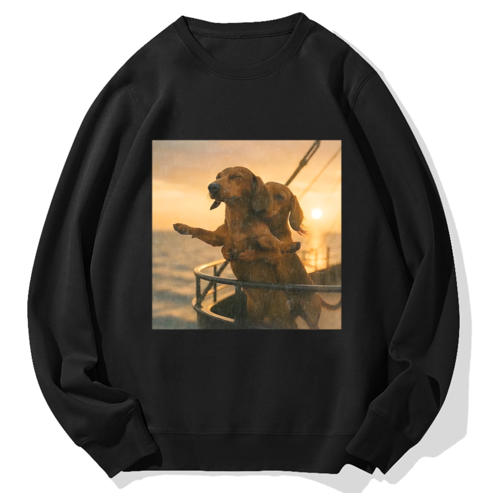 Wacky Dog Cotton Sweatshirt