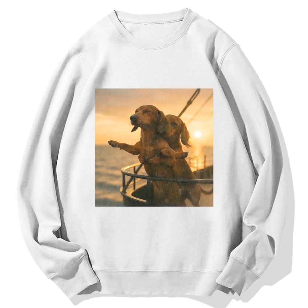 Wacky Dog Cotton Sweatshirt