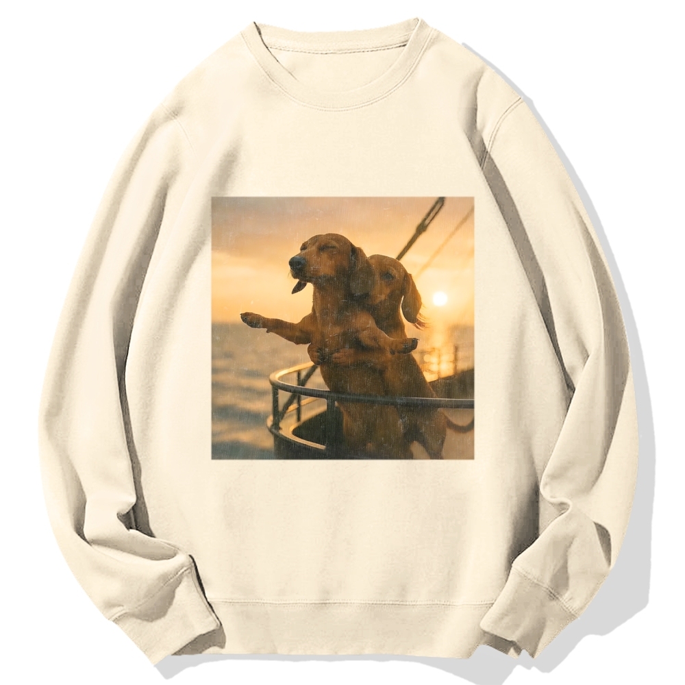 Wacky Dog Cotton Sweatshirt