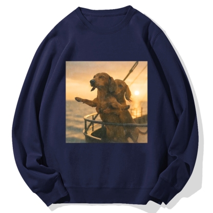 Wacky Dog Cotton Sweatshirt