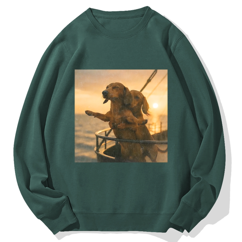 Wacky Dog Cotton Sweatshirt