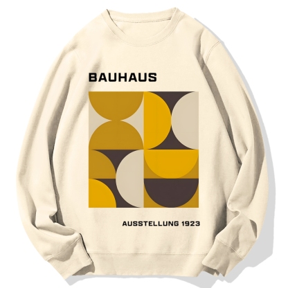 Bauhaus Geometric Printed Cotton Sweatshirt