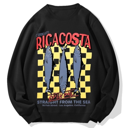 Ricacosta sardines Cotton Sweatshirt