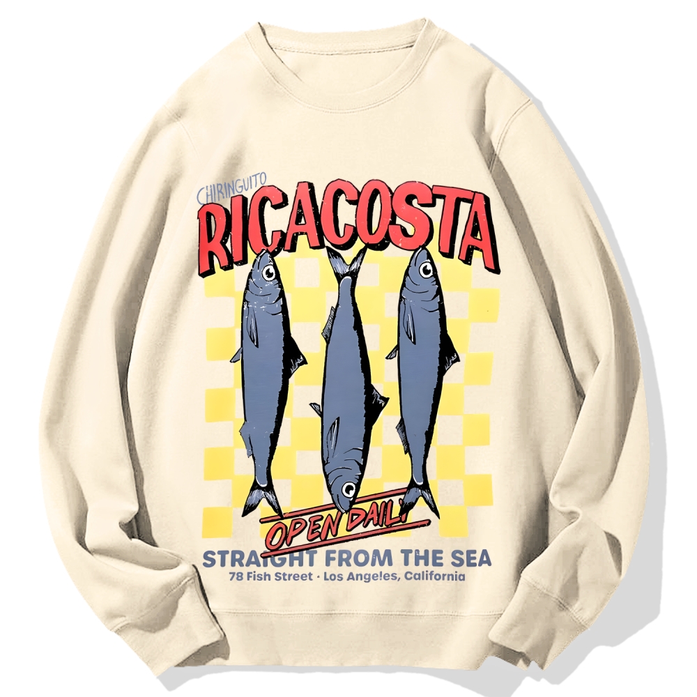Ricacosta sardines Cotton Sweatshirt
