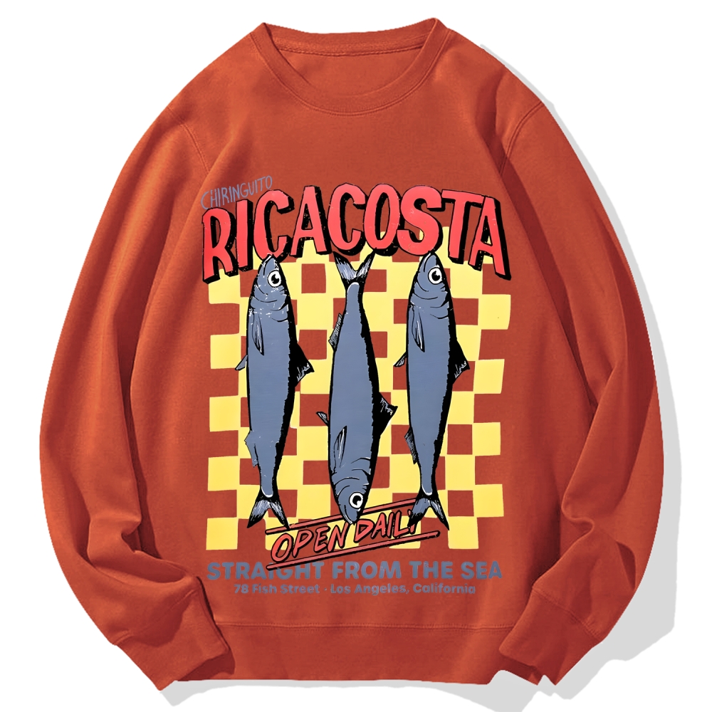 Ricacosta sardines Cotton Sweatshirt