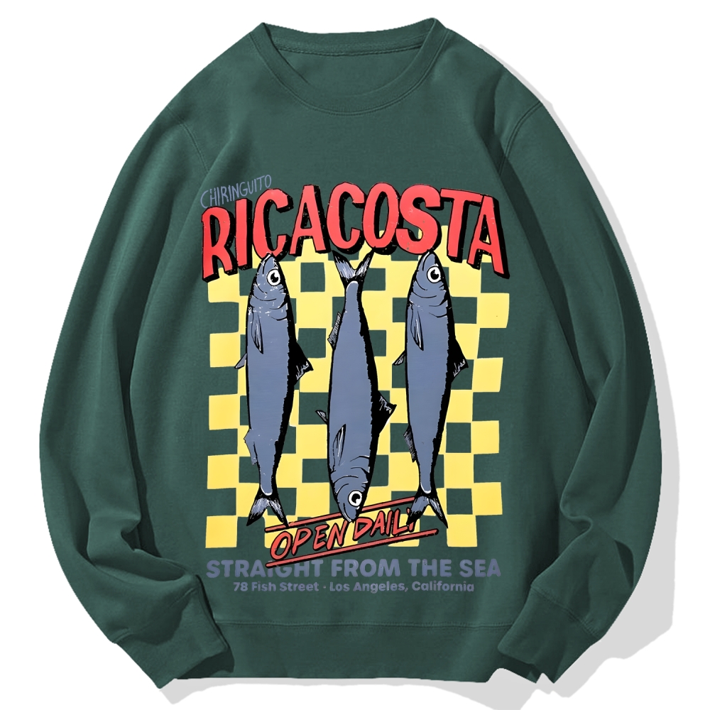 Ricacosta sardines Cotton Sweatshirt