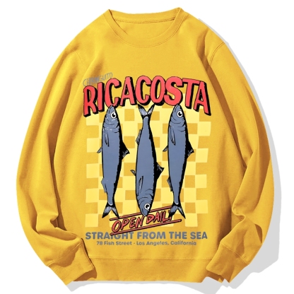 Ricacosta sardines Cotton Sweatshirt