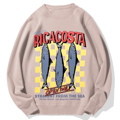 Ricacosta sardines Cotton Sweatshirt