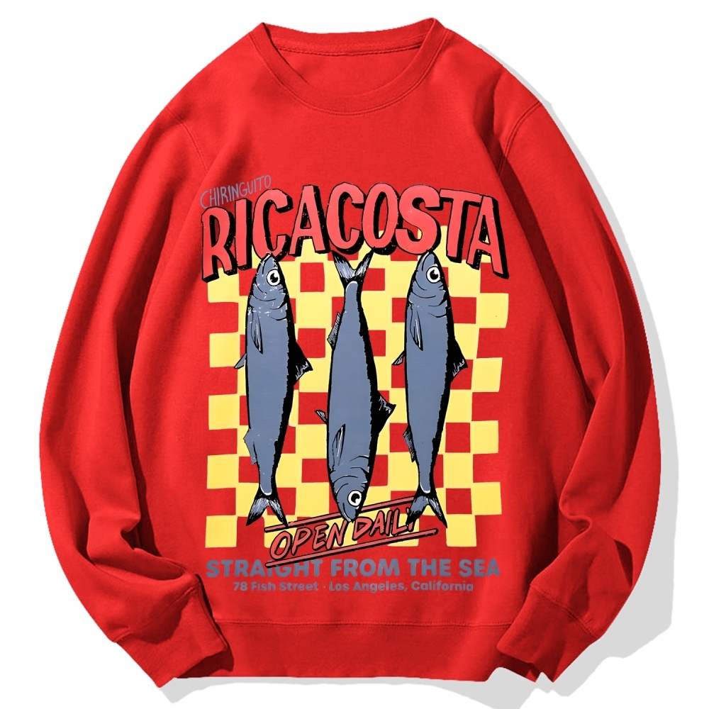 Ricacosta sardines Cotton Sweatshirt