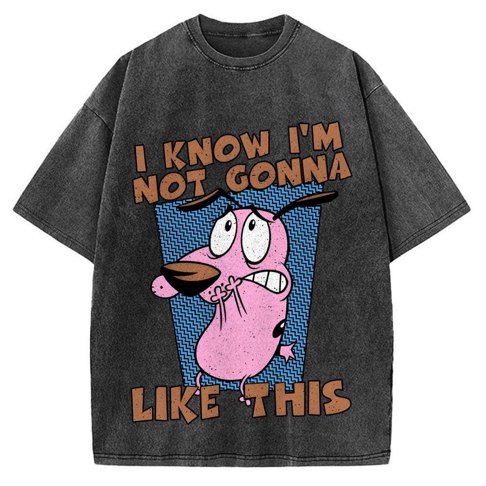 Not Gonna Like Courage The Cowardly Dog Vintage Washed T-shirt