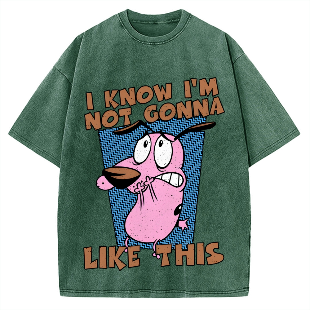 Not Gonna Like Courage The Cowardly Dog Vintage Washed T-shirt