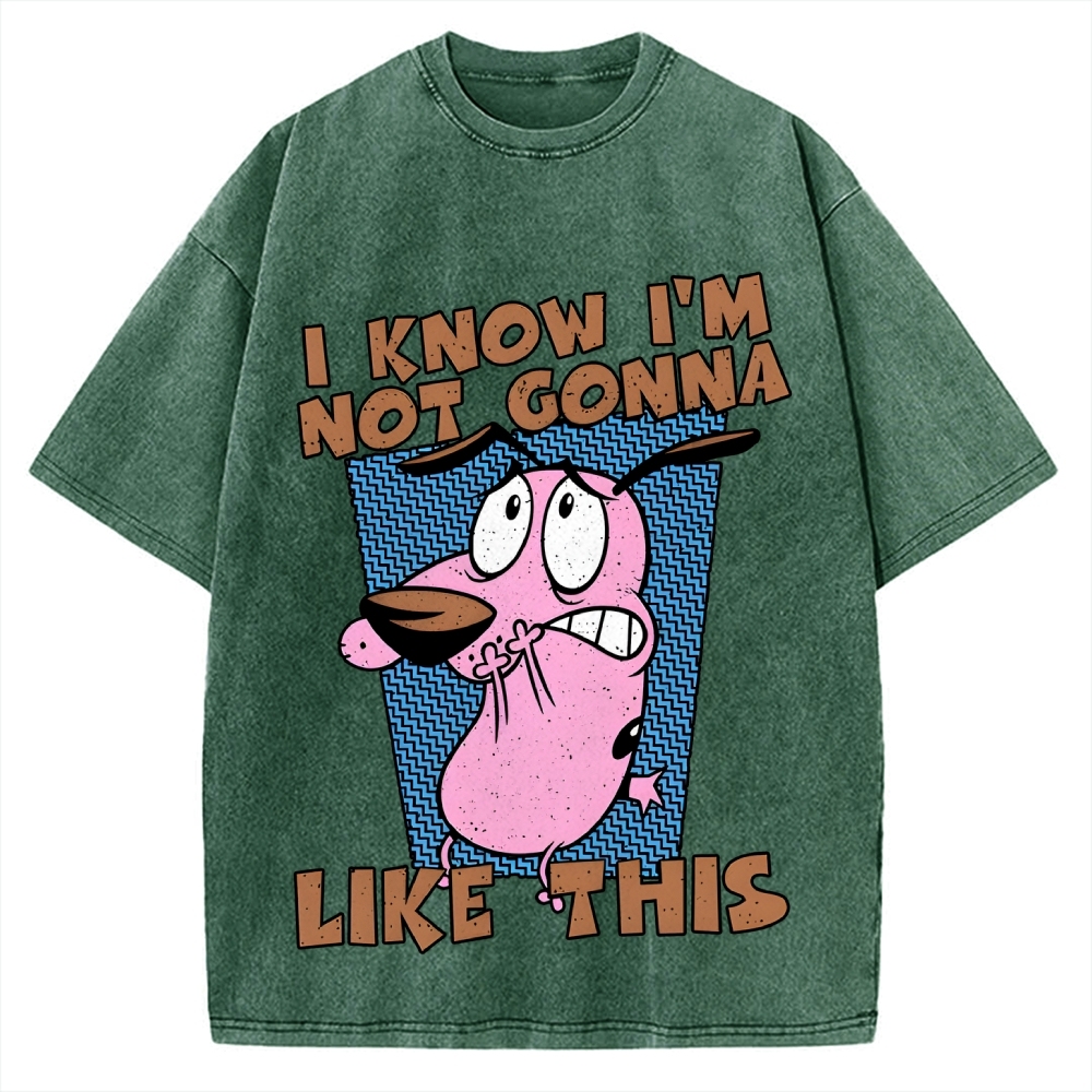 Not Gonna Like Courage The Cowardly Dog Vintage Washed T-shirt