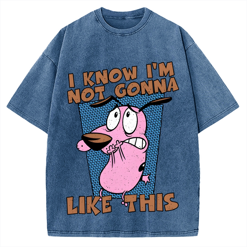 Not Gonna Like Courage The Cowardly Dog Vintage Washed T-shirt