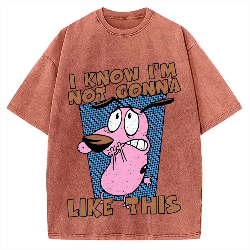 Not Gonna Like Courage The Cowardly Dog Vintage Washed T-shirt