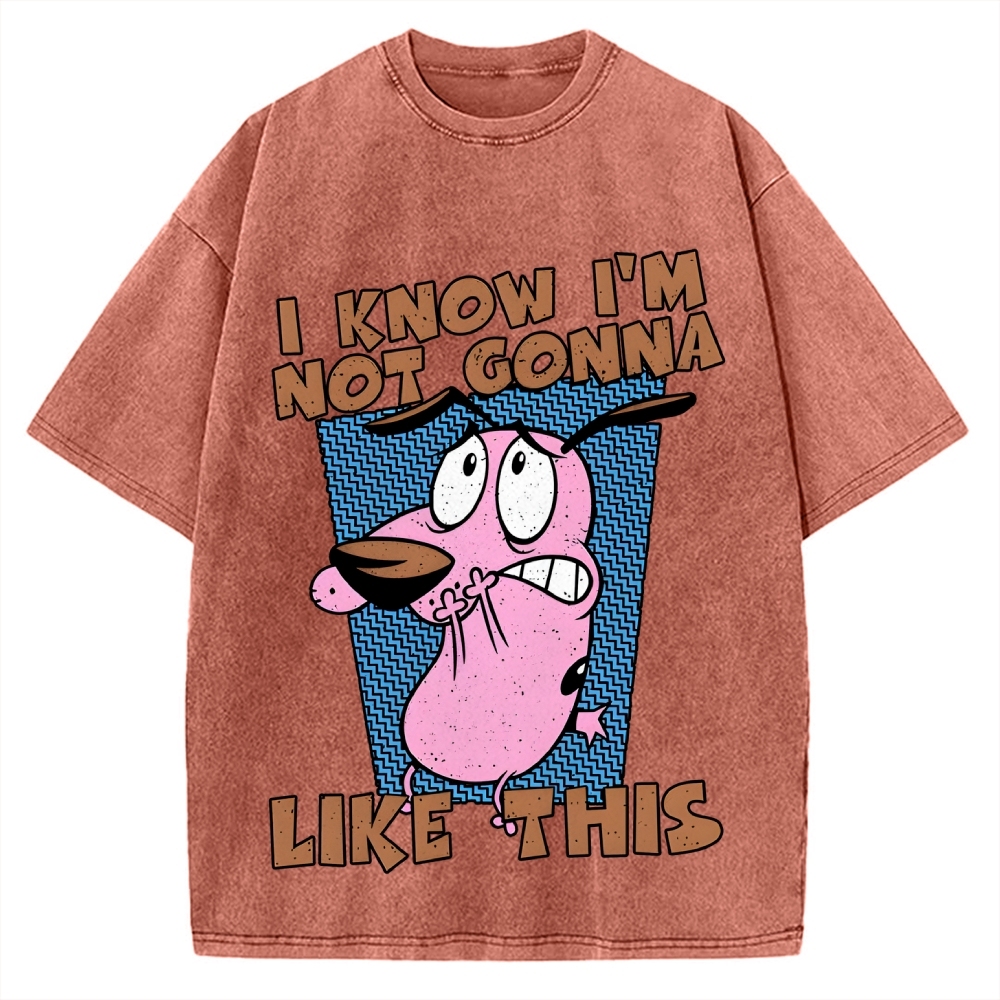 Not Gonna Like Courage The Cowardly Dog Vintage Washed T-shirt