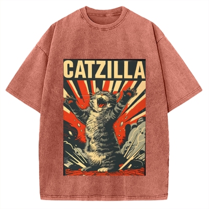 Catzilla Vintage Washed T-shirt