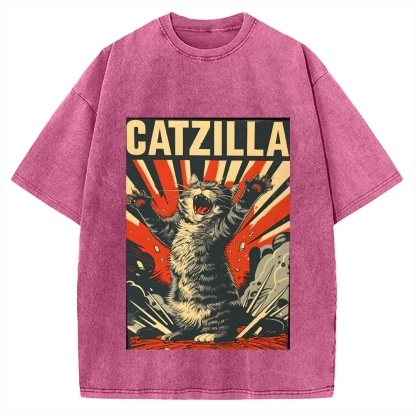 Catzilla Vintage Washed T-shirt