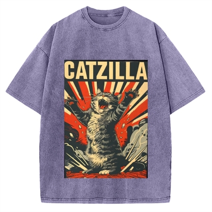 Catzilla Vintage Washed T-shirt
