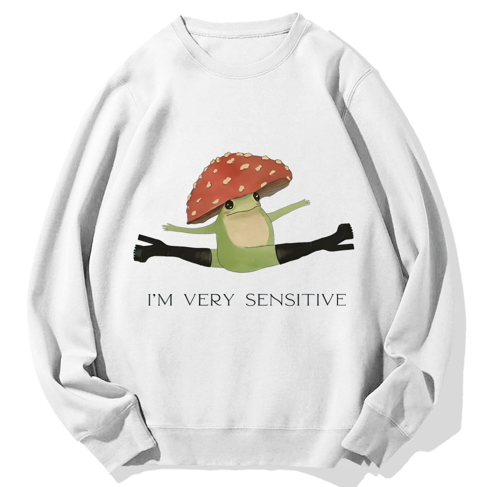 Sensitive Frog Cotton Sweatshirt