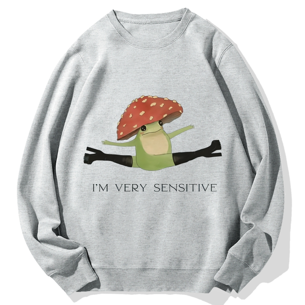 Sensitive Frog Cotton Sweatshirt