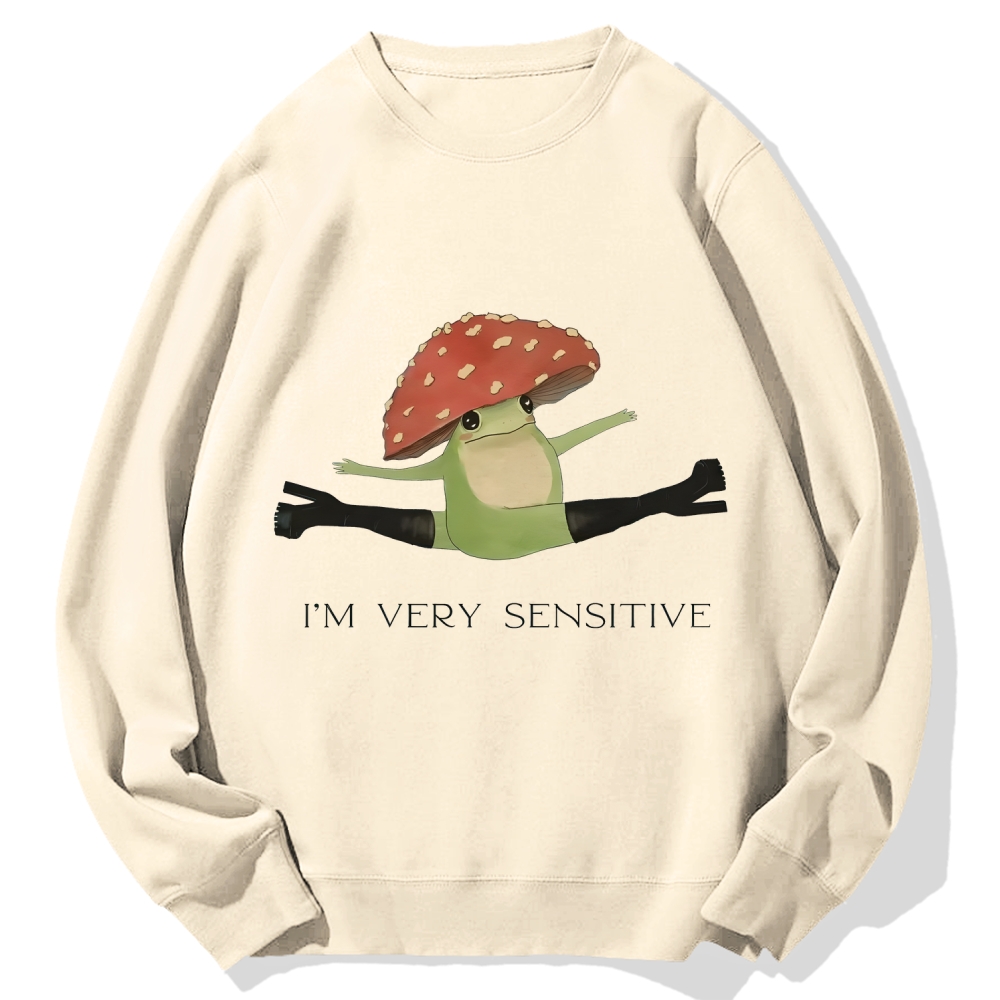 Sensitive Frog Cotton Sweatshirt