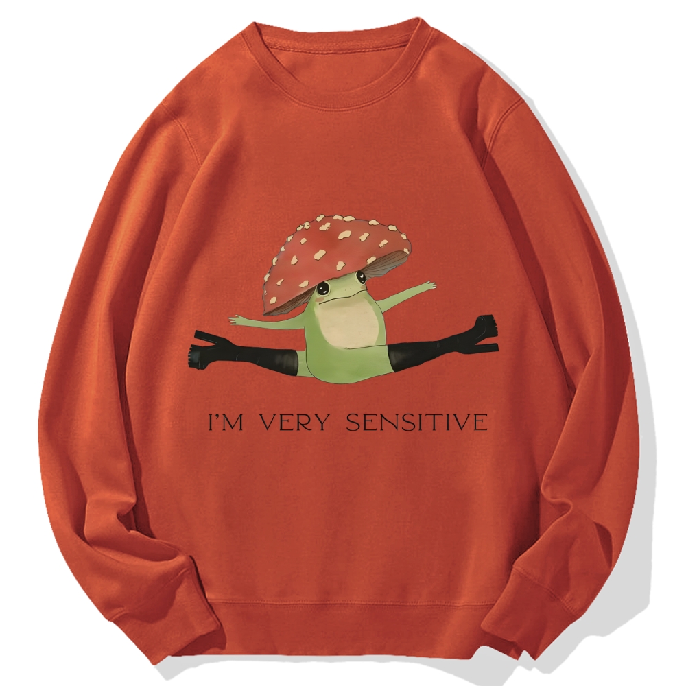 Sensitive Frog Cotton Sweatshirt