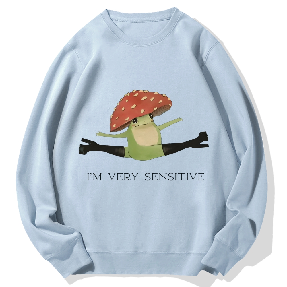 Sensitive Frog Cotton Sweatshirt