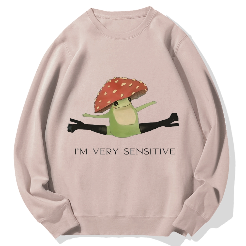 Sensitive Frog Cotton Sweatshirt