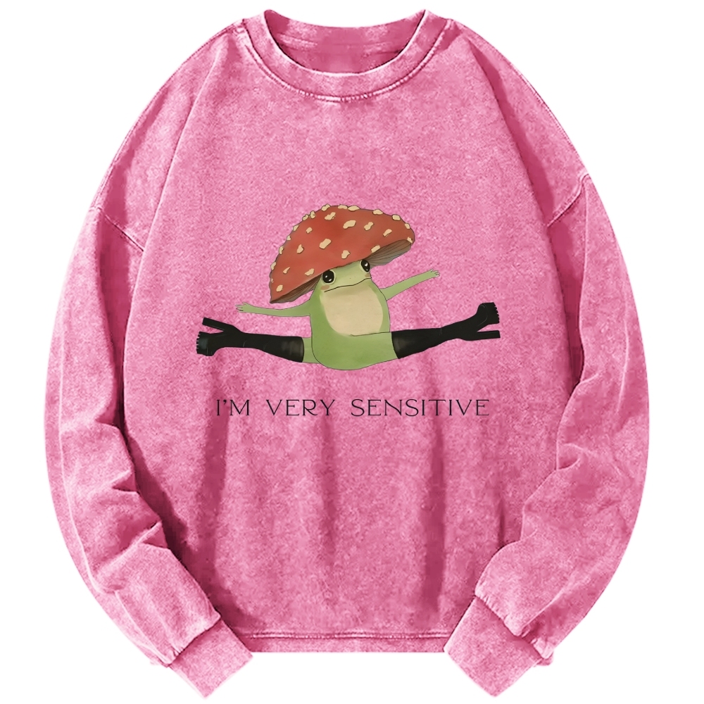 Sensitive Frog Vintage Washed Sweatshirts