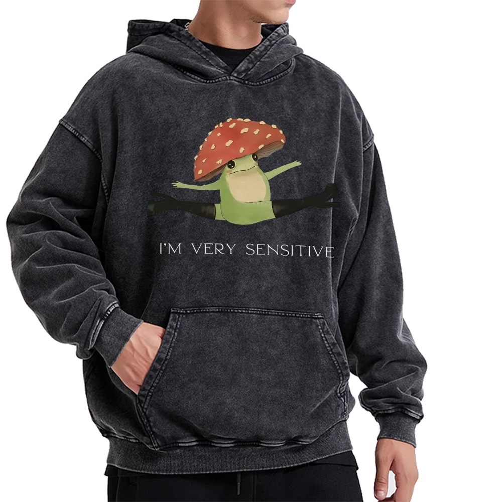 Sensitive Frog Vintage Washed Hoodie