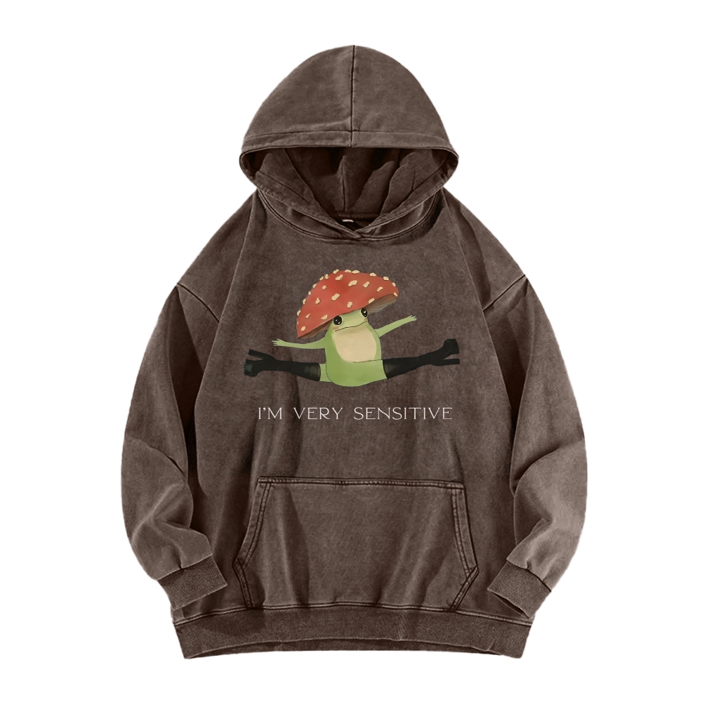 Sensitive Frog Vintage Washed Hoodie