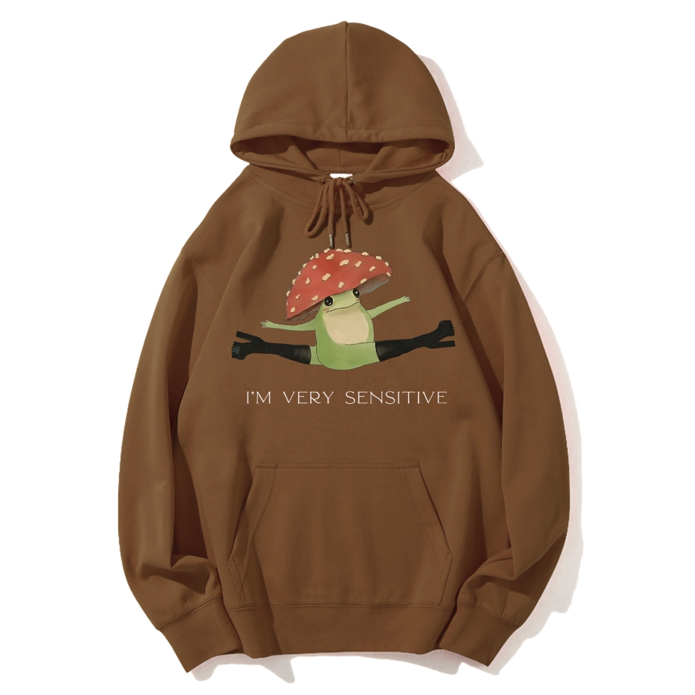 Sensitive Frog Cotton Hoodie