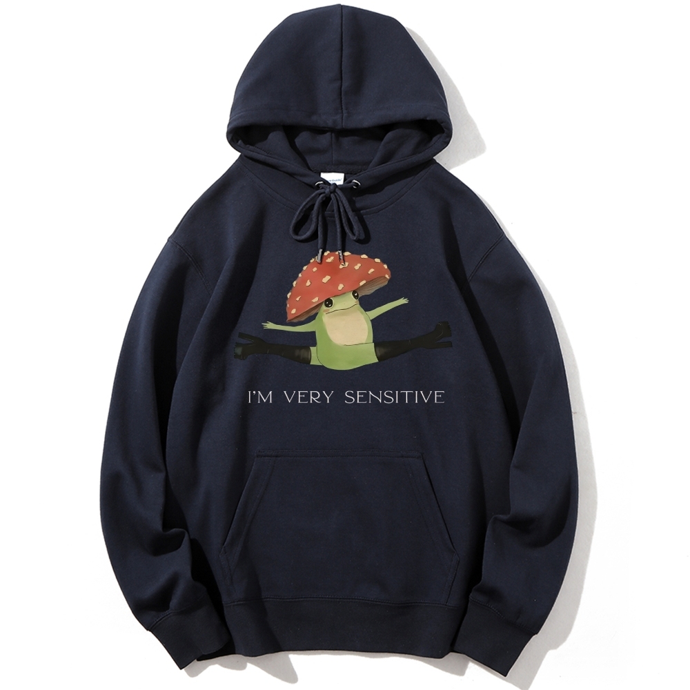 Sensitive Frog Cotton Hoodie