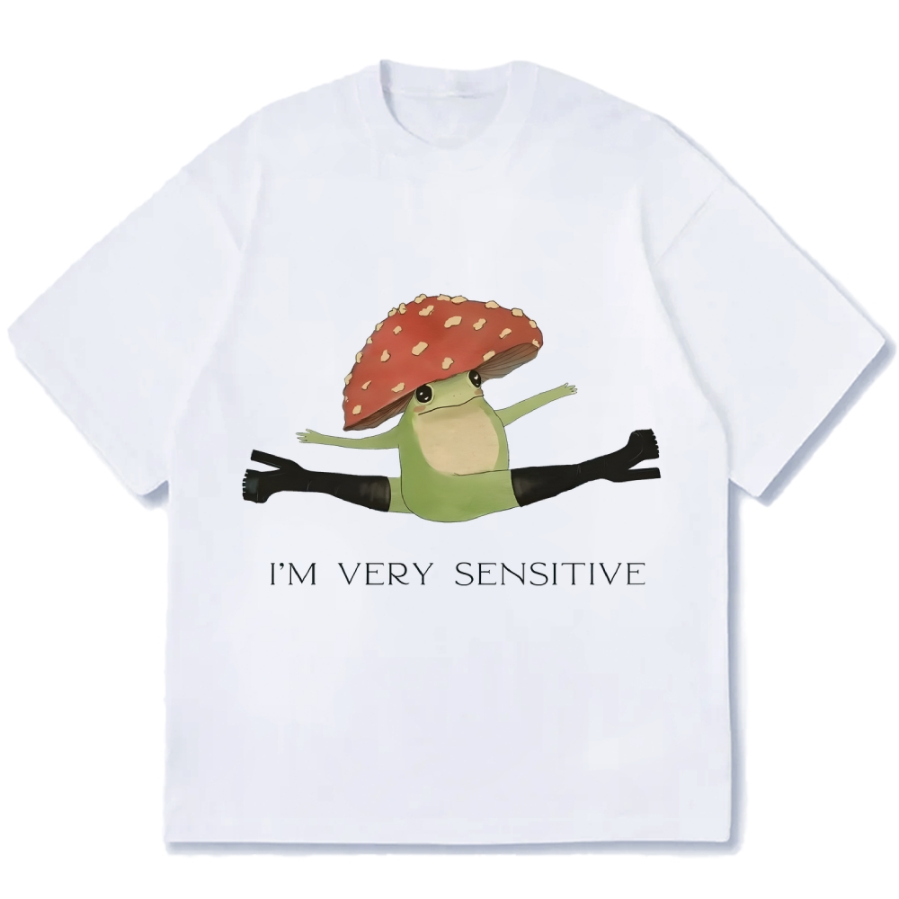 Sensitive Frog Cotton casual T-shirt