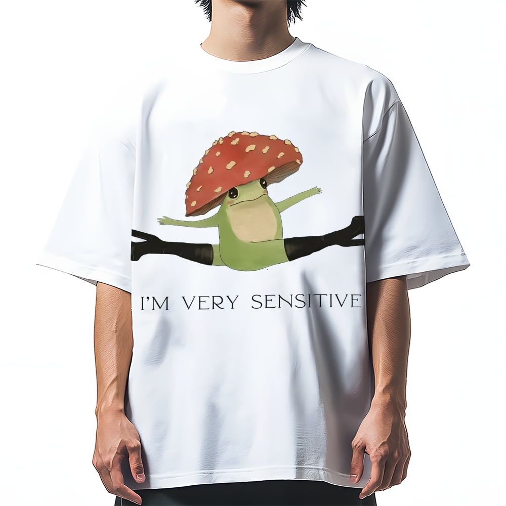 Sensitive Frog Cotton casual T-shirt