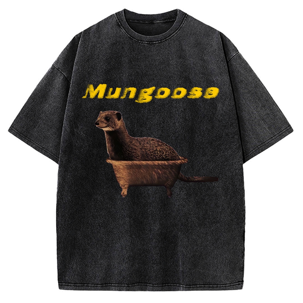 Funny Mungoose Tub Vintage Washed T-shirt