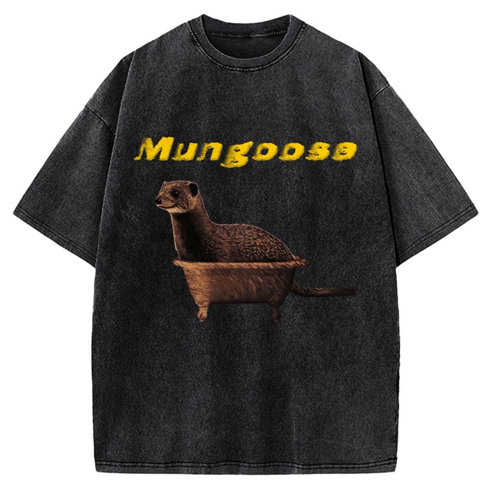 Funny Mungoose Tub Vintage Washed T-shirt