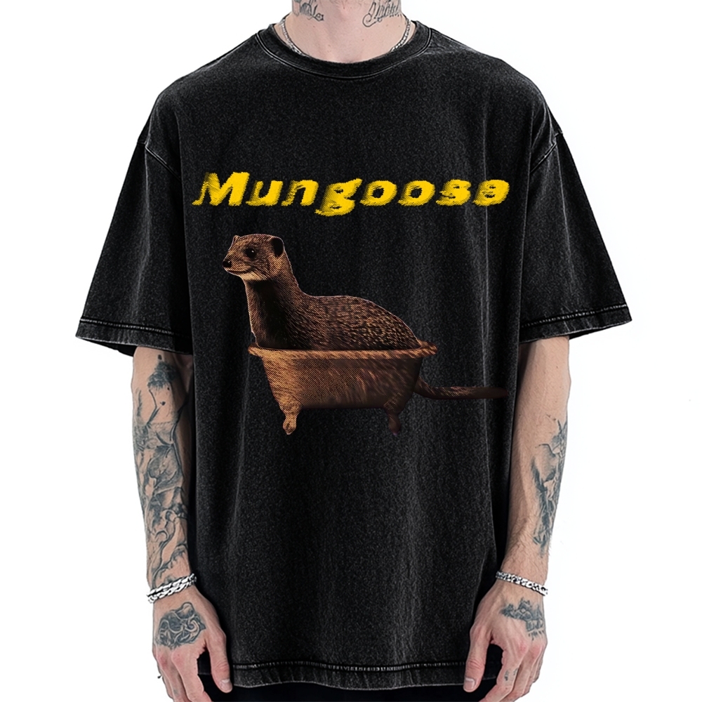 Funny Mungoose Tub Vintage Washed T-shirt