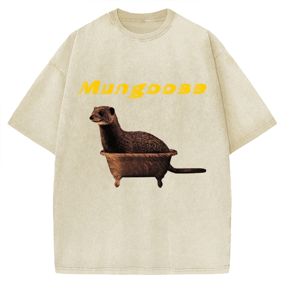 Funny Mungoose Tub Vintage Washed T-shirt