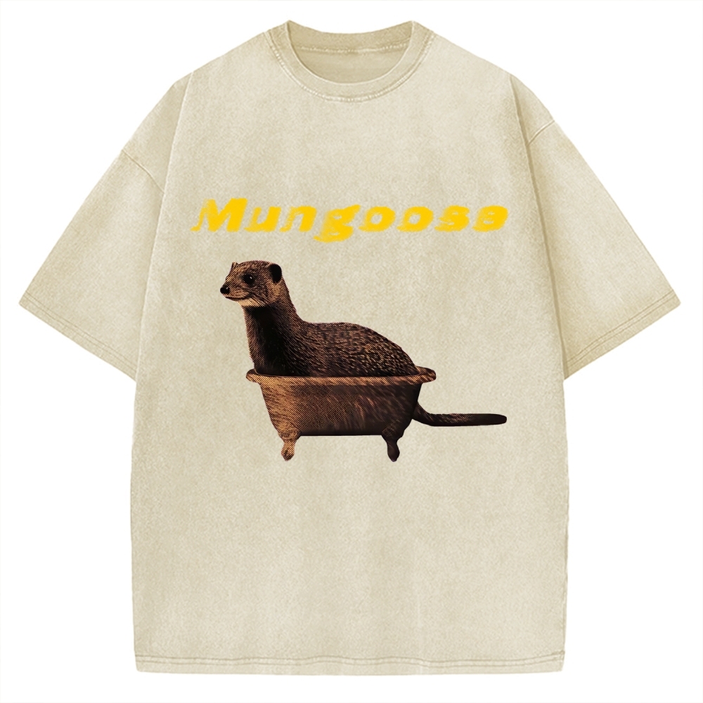 Funny Mungoose Tub Vintage Washed T-shirt