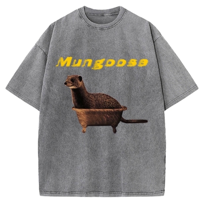 Funny Mungoose Tub Vintage Washed T-shirt